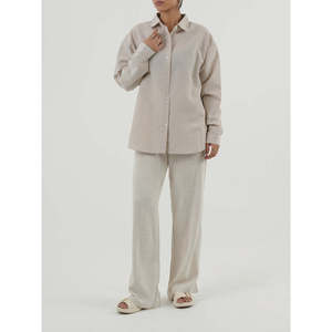 GIACOB Elegante Camisa Tejida de Corte Regular con Decoración de Botones Transpirable - Product Image 2