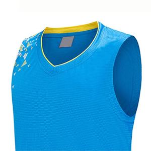 Maillot de basket-ball sans manches personnalisé pour hommes, respirant, pour l'entraînement quotidien, les matchs de compétition et les jeux récréatifs - Product Image 4