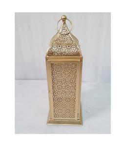 Lanterne suspendue décorative en verre bleu fer de conception merveilleuse lanterne de vaisselle de taille personnalisée de bonne qualité en vrac - Product Image 2