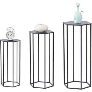 Support de fleur d'intérieur en métal noir personnalisé pour l'affichage de fête de mariage de bureau à domicile avec le support de vase de pot de jardinière en pot - Product Image 4