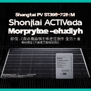 Panneau solaire monocristallin bifacial Shengtai PV ST395-72/M 550W haute efficacité, certifié TUV pour usage industriel - Product Image 2