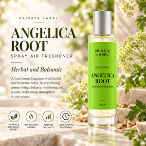 Spray désodorisant à la racine d'angélique, marque privée, 100 ml |   Parfum balsamique aux herbes longue durée |   Fabricant OEM Espagne - Product Image 2