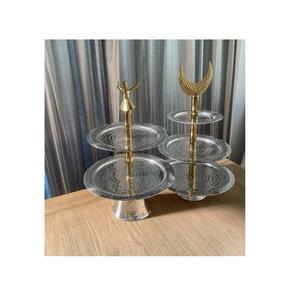 Classique décor à la maison plateau forme carrée Dessert affichage conteneur de stockage des aliments en gros Ramadan Eid plateaux de service alimentaire - Product Image 4