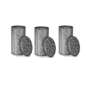 Round Designer Galvanized <b>Storage</b> <b>Container</b> With Copper Finished Lid Stylish Organizer Perfect For Home Kitchen Uses From India - Product Image 5