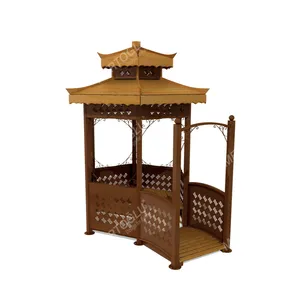 Mps-060Metal Bằng Gỗ Gazebo Bán Chạy Logo Tùy Chỉnh Chất Lượng Cao Ngoài Trời Phổ Biến Giá Rẻ