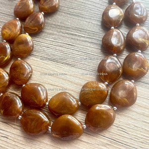 Top classement en gros bohème perle arc-en-ciel perle collier résine acrylique à la main clavicule chaîne femmes s mode - Product Image 6