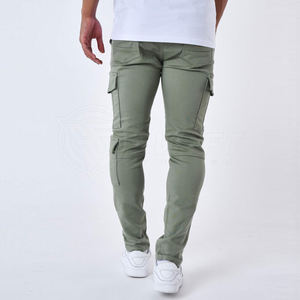 Pantalones Cargo Formales de Lana Transpirable para Hombre, Corte Recto, Cintura Media, Multibolsillos, Cierre con Cordón, Diseño Nuevo de Pakistán, Verano 2025 - Product Image 5
