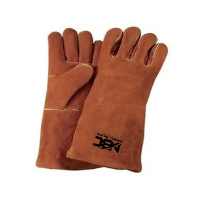 Guantes DE SEGURIDAD antideslizantes de cuero dividido de vaca de alta calidad Fabricación de fábrica al por mayor para trabajar - Product Image 6