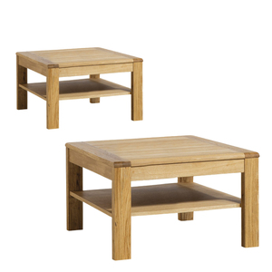 Mesa de centro de madera maciza de forma cuadrada moderna para muebles de sala de estar decorativos para el hogar - Product Image 6