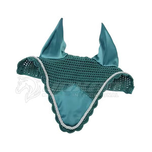 Bonnet d'oreille de cheval souple pour protection contre les mouches Filet respirant et confortable pour l'équitation et l'entraînement - Product Image 3