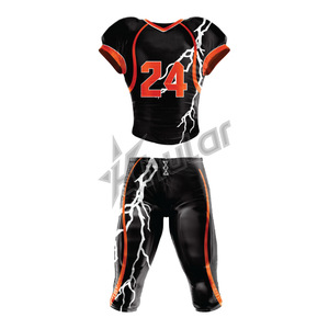 Conjunto de Uniforme de Fútbol Americano Personalizado Unisex, Transpirable, de Spandex/Poliéster, de Secado Rápido, Antibacteriano, Ropa de Fútbol al Por Mayor - Product Image 5