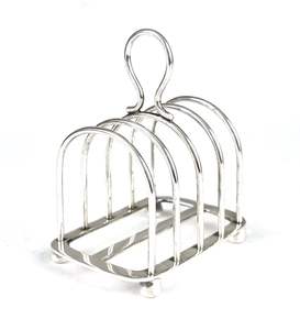 Support à pain grillé en acier inoxydable à 5 niveaux, personnalisable, au design moderne, pour le rangement et le service de la vaisselle - Product Image 3