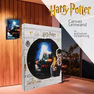 Cuadro en lienzo iluminado de Harry Potter Hogwarts Express con marco de madera negra - Product Image 5