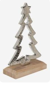 Base de madera de Navidad Forma de árbol de Navidad Copo de nieve amor Portavelas Hogar Escritorio Decoraciones navideñas - Product Image 3