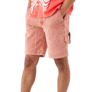 Short de gymnastique personnalisé en éponge française lourd 100% coton sérigraphie en détresse Vintage soleil délavé à l'acide Shorts pour hommes - Product Image 1