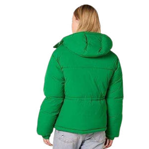 Chaqueta Acolchada con Capucha para Mujer, Talla Grande, Ecológica, Exterior de Seda, Forro de Algodón, Cortavientos, Ropa de Abrigo de Invierno - Product Image 6