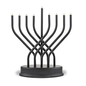 เชิงเทียนโลหะสีเงินวินเทจสำหรับ Hanukkah 9สาขาเชิงเทียนที่กลางเชิงเทียนสไตล์โบราณของตกแต่งบ้านชาวยิว - Product Image 5