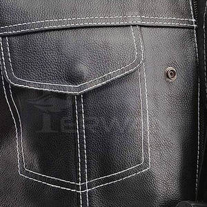 Chaleco de cuero de Material de alta calidad, chaqueta hecha en Pakistán, chaleco de cuero transpirable para hombre, chaqueta para adulto - Product Image 5