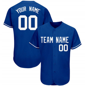 Camiseta de béisbol con botón de impresión personalizado completo sin moq - Product Image 4