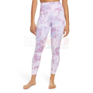 Leggings de Yoga para Mujer con Logotipo Personalizado, Cintura Media, Tela Antibacteriana de Spandex/Poliéster, Pantalones Largos, Cintura Elástica, Color Sólido - Product Image 2