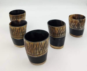 Copa de Vino Clásica Hecha a Mano con Cuerno de Búfalo, Ecológica, Premium, Única, de la Mejor Calidad - Product Image 2