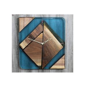 Plateau de service à fruits en bois et résine époxy pour la maison et l'hôtel, décoration de table, meilleure qualité, forme ronde, nouveau style, taille personnalisable, plateau en bois et résine - Product Image 5