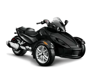 Motocicleta Can-Am Spyder de lado a la venta