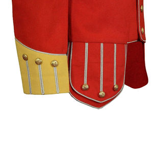 Veste décontractée pour homme, rouge, avec col montant, coupe-vent, en tissu doux, idéale pour le printemps - Product Image 4