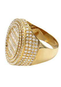 Anillos de Boda Unisex de Plata de Ley Fina con Diamantes Moissanite VVS, Estilo Hip-Hop, Chapado en Oro, Certificación IGI, Mejor Relación Calidad-Precio - Product Image 3