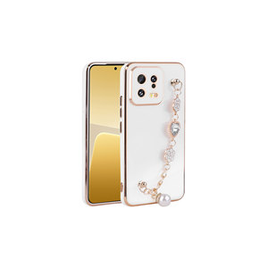 Funda de Silicona Blanca de Lujo para Xiaomi Mi 13, Funda Protectora de Silicona Suave para Teléfono Móvil, Correa de Mano, Protección de Cámara, Blackshark - Product Image 1
