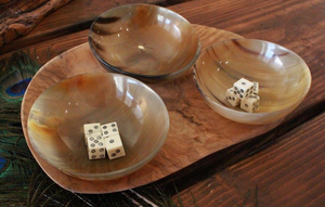 Bol en céramique de qualité artisanale, forme personnalisée, en corne de buffle naturelle, pour la maison et les fêtes de mariage - Product Image 3