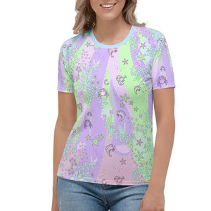New Arrival Custom Made Women's T-Shirt High Quality Quick Dry Full Print Sublimation Casual Style for Winter - Product Image 1