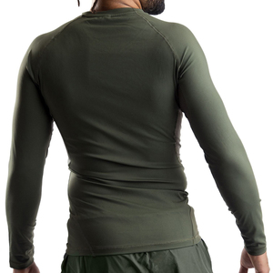 Camiseta de compresión de manga larga de alta calidad, personalizada, para gimnasio, para hombre, ajustada, para musculación. - Product Image 2