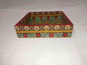 ถาดเสิร์ฟ MDF พร้อม meena งานหัตถกรรมอุปกรณ์โรงแรมขายส่ง - Product Image 2