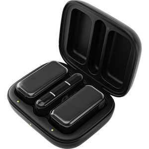 R DE <b>Wireless</b> Micro-Compact <b>Wireless</b> <b>Microphone</b> with Two Mics Charge Case for Smartphone Content Creation Lightning Black - Product Image 5