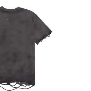 T-shirt Oversize Délavé à l'Acide 100% Coton Vintage, Col Rond, Manches Courtes, Streetwear Uni pour Homme - Product Image 5