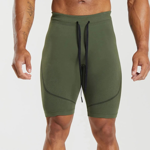 Shorts de sport JOXAI personnalisés pour hommes en mélange polyester/coton à séchage rapide avec cordon de serrage pour la gym et le fitness - Product Image 1