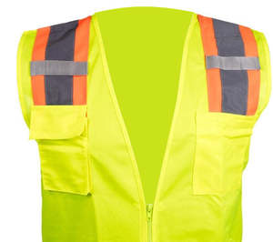 Veste d'hiver décontractée réfléchissante de sécurité d'usine OEM avec poches pour hommes, en coton respirant coupe-vent et écologique, idéale pour le travail en extérieur - Product Image 5