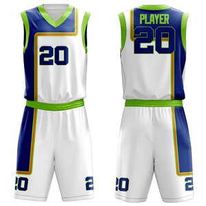 Tenue de basketball personnalisée légère et performante 100 % polyester de haute qualité, respirante, durable, imprimée, incluant - Product Image 1