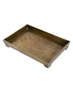 Bandeja DE SERVICIO DE METAL grande superventas, nuevo diseño con acabado antiguo de latón envejecido, tamaño personalizado para uso en cocina, ocasiones de comida - Product Image 6