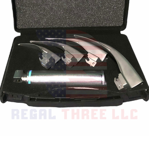 Les lames de laryngoscope professionnelles en acier inoxydable sont 1, 2, 3 & 4 intubation nez gorge oreille anesthésie base instrument chirurgical - Product Image 4