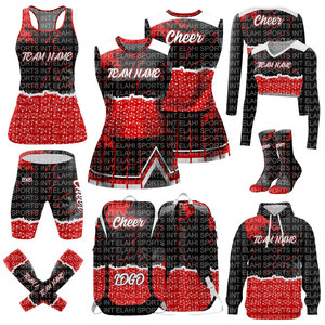 2025 New Arrivals Custom Logo Cheerleader Skirt <b>Cheerleading</b> Uniforms with Rhinestone and Custom Team DEAL PACKAGE for Teams - Product Image 1