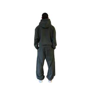 Sudaderas con capucha de alta calidad personalizadas para hombre Sudadera con capucha de chándal vintage lavado con ácido para hombre - Product Image 2