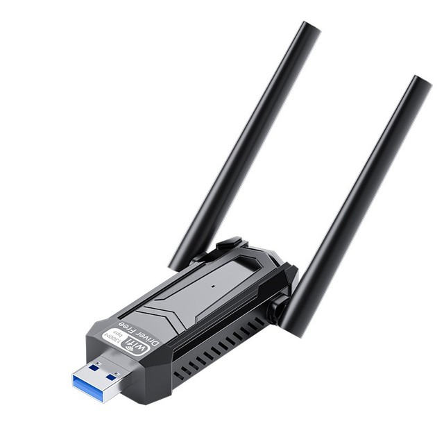 Wifi Dual Antenna 5dBi Receiver 1300Mbps 5Ghz 2.4Ghz Dual Band USB 3.0 Wireless Network Card Adapter for Desktop PC