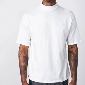 เสื้อยืดคอกลมสำหรับผู้ชายผ้าฝ้าย100% หนาขนาดใหญ่300 GSM รุ่นใหญ่พิเศษ - Product Image 5