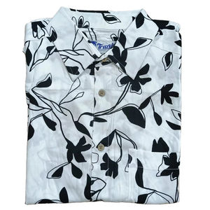 Camisa de Manga Corta para Hombre, 100% Algodón Satinado, Estampado AOP, Diseño Sólido, Transpirable, Sostenible, Casual, Cuello Camisero - Product Image 3