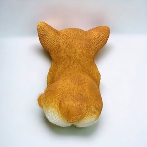 Linda estatua de perro de la Colección temática de arte Material de poliresina hecho en fábrica genuino Artesanía decorativa artificial elegante - Product Image 2