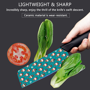 Ensemble de couteaux de chef en céramique de qualité supérieure, nouvelle tendance, manche en plastique, 8 pièces, pour la pêche, le nettoyage du poisson, design ambidextre, vente chaude - Product Image 5