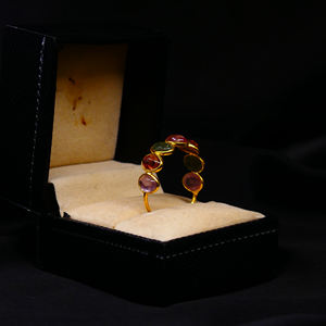 Everyday Wear 925 <b>Sterling</b> <b>Silver</b> Low MOQ Multi Tourmaline Gemstone Wedding Wear Ladies <b>Adjustable</b> <b>Ring</b> - Product Image 3