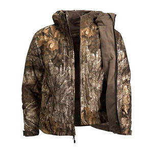 Chaqueta de Caza para Hombre, Softshell, Tejida, con Cremallera, Impermeable, Cortavientos, con Capucha, para Senderismo al Aire Libre, con Logotipo Personalizado en la Parte Delantera, para Todas las Estaciones - Product Image 1